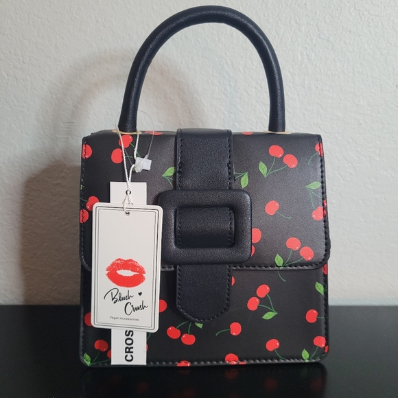 Blush Crush Handbags - Blush Crush Cherry Print Bag